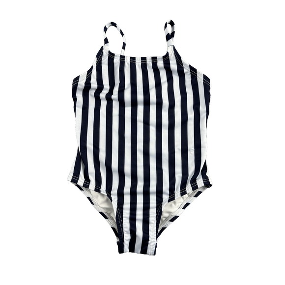 New Andie Swimsuit Size 2T Navy White Striped‎ Amalfi Kids Toddler Girls AK001 - Picture 1 of 11